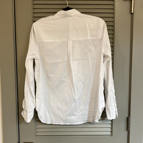 NWT Karen Millen Button Sleeve Detailed Shirt Sz 6 White - Picture 4 of 6